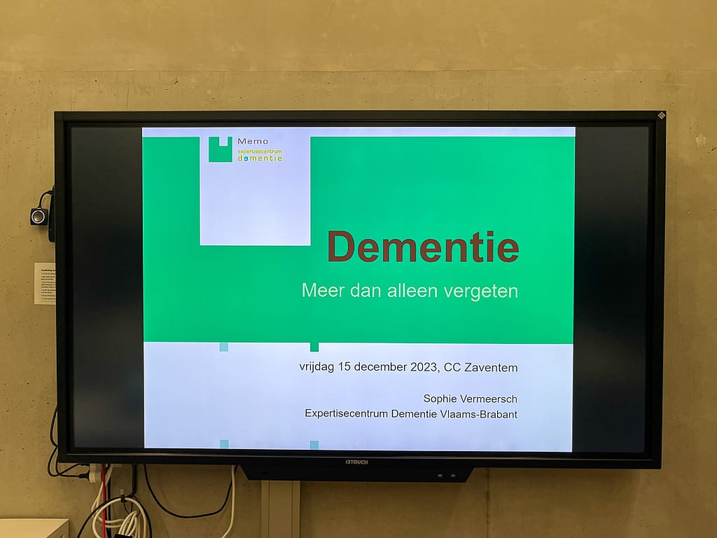 Lezing over dementie door Regionaal expertisecentrum Memo