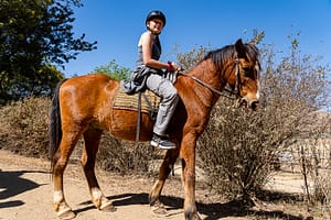 Jasmine Desmond horse riding